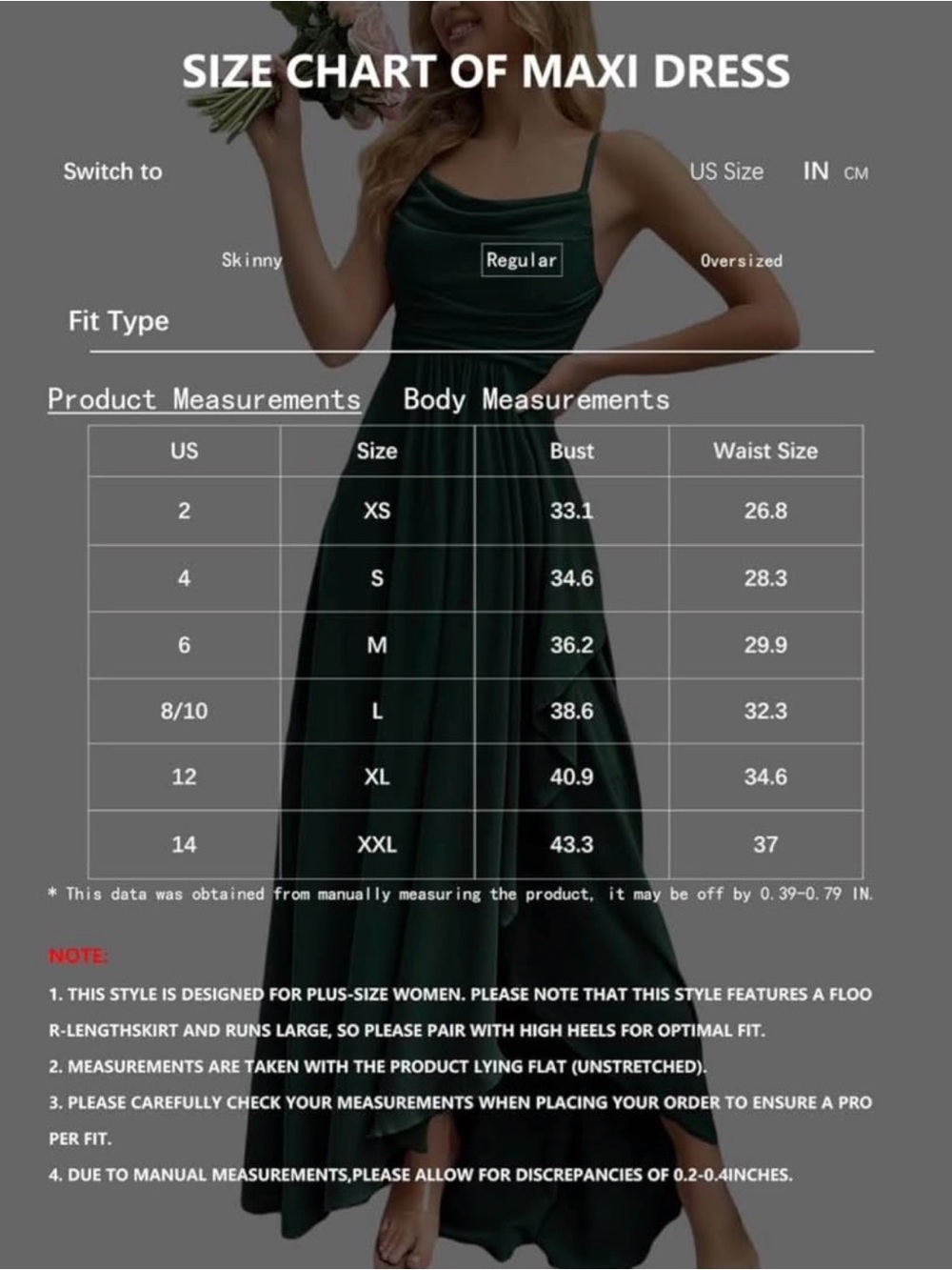 Black Spaghetti-Strap Maxi Dress with Draped Skirt - Picture 4 of 4
